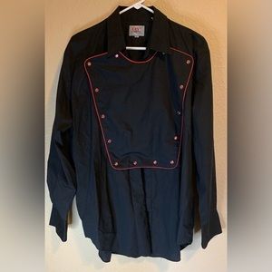 Vintage Ely Diamond‎ Wedtern Shirt with Pearl Snaps.  Size Large